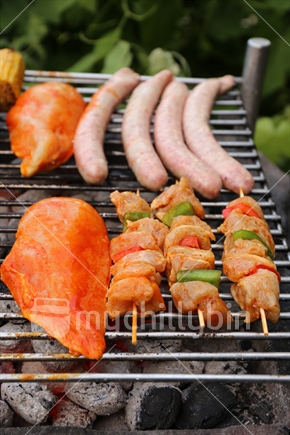 Grilled meat and sausages