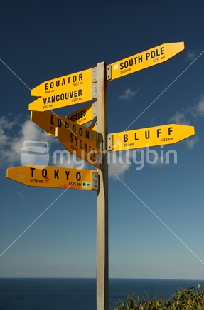 signpost at Cape Reinga, Northland