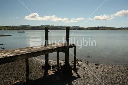 wooden jetty, Mangonui, Northland