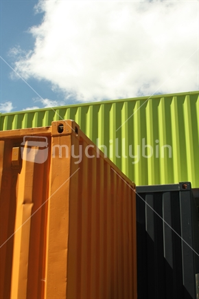 container boxes at Re:Start mall in Christchurch, Canterbury, South Island