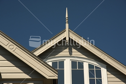 Gable end weatherboards on a Victorian house, Auckland