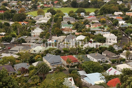 Devonport village seen from above, Auckland
