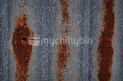 Rusting corrugated iron