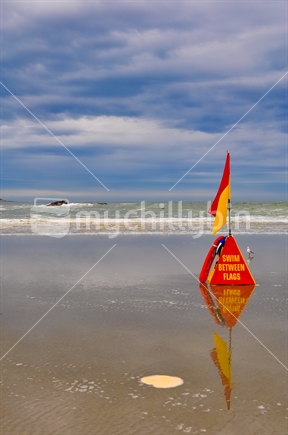 Swim between the flags; Brighton Beach - Otago
