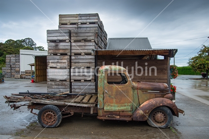 Old truck on Orchard in Tasman District