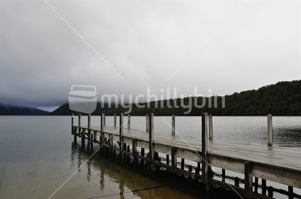 Lake Rotoiti on a misty day, North Island, New Zealand