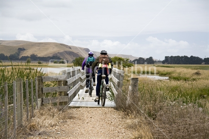 On the Little River Rail Trail, New Zealand