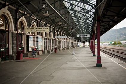 Platform of the Dunedin Railway Station, Otago, New Zealand