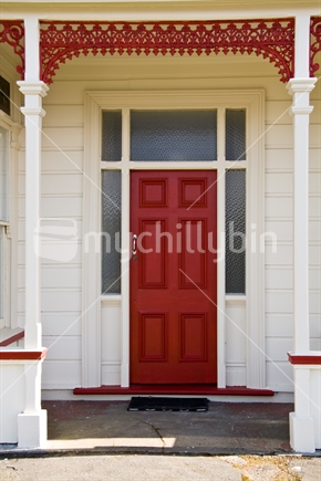 Red door, villa style