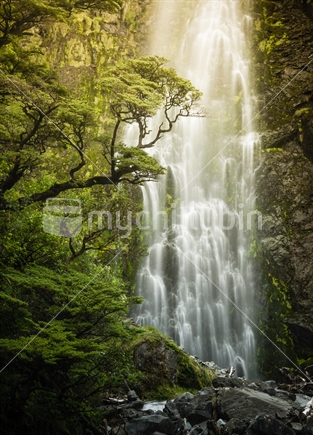 "Devils Punchbowl Waterfall" Arthur's Pass National Park