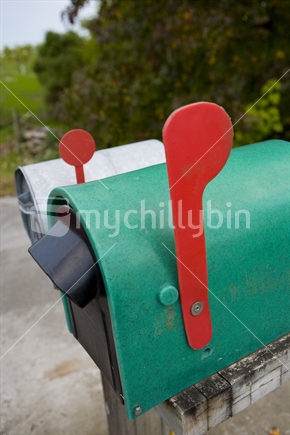 Red flags on letterboxes