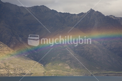 rainbow over Lake Wakatipu