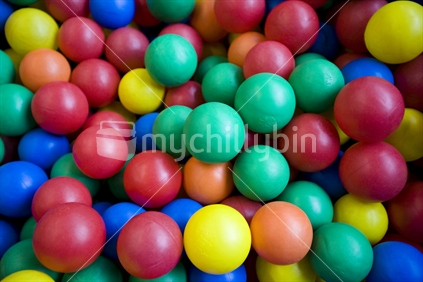 coloured plastic balls