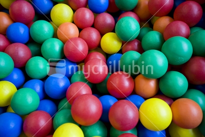 coloured plastic balls