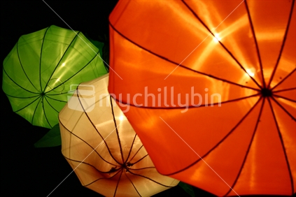 Coloured lanterns