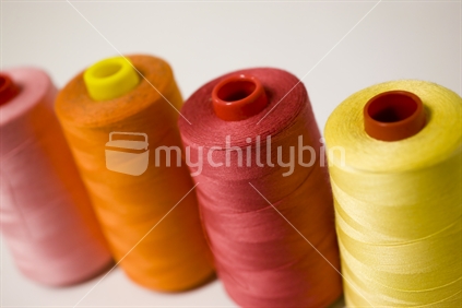 Rolls of cotton thread