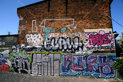 Graffiti mural