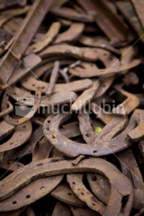 old rusty horseshoes