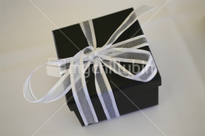 A small wrapped gift
