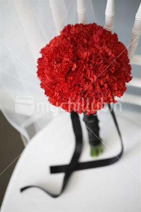 Bouquet of red carnations