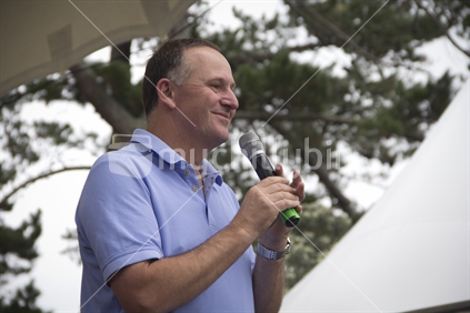 John Key, past Prime Minister New Zealand National Party, at Big Gay Out 2015