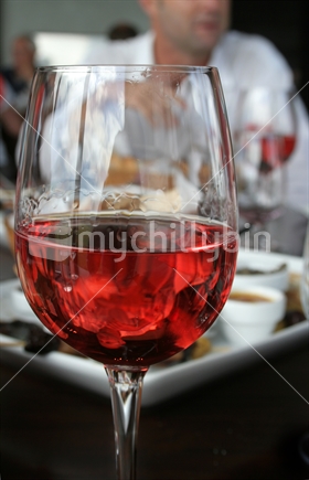 Wine glass of Rose