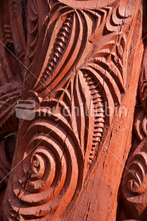 Surface pattern of Te Arawa carving. 