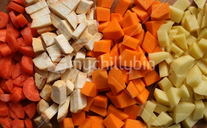 Diced winter veges