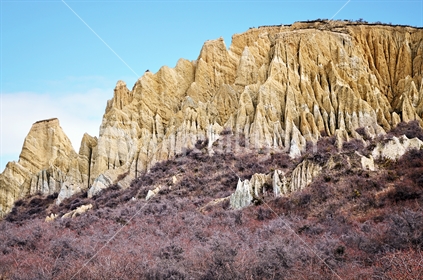 Clay Cliffs, Omarama, Mackenzie basin 