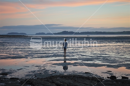 Low tide reflections (low light image)