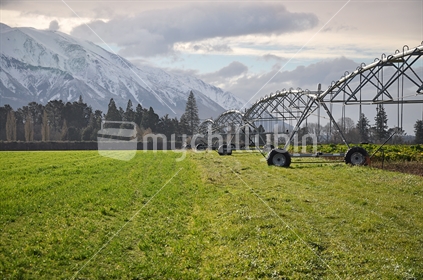 Irrigated field, Mount Hutt (see also Image #mychillybin100468_1139)
