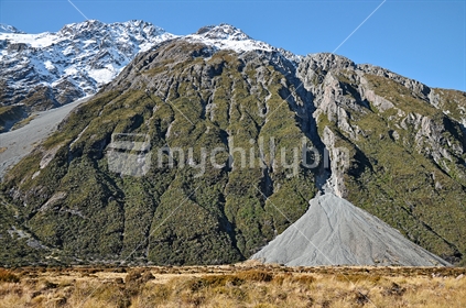 Erosion in the Hooker Valley, Mount Cook