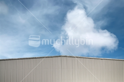 A generic factory or warehouse in an industrial area (raised ISO)