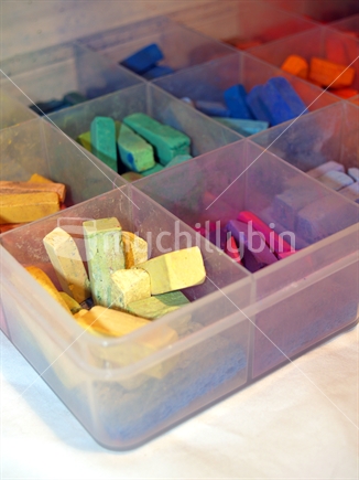 Container of pastels