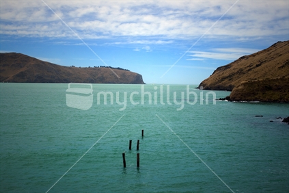 Lyttleton Harbour and the Banks Peninsula heads.