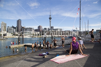 Auckland Viaduct Swimmers