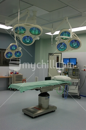Inside an operating theatre
