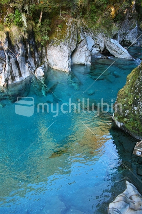 Blue Pools of Haast, New Zealand