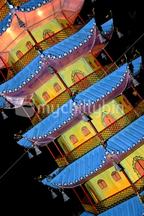 The lantern festival is held in Albert Park, Auckland and celebrates Chinese New Year