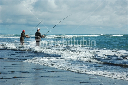 Fishermen at sea