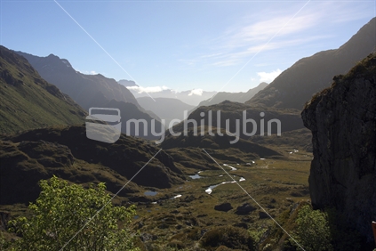 Valley at Routeburn Track, New Zealand