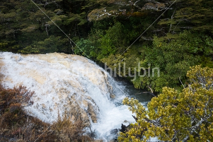 Silica rapids, Mount Ruapehu, North Island New Zealand