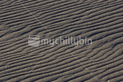 Windblown sand, Taranaki Beach, New Zealand