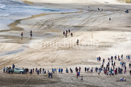 Annual Kaiawa Beach Races at Kaiawa Beach, Eastland, New Zealand