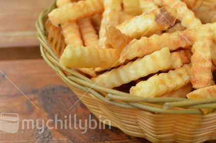Basket of Fries (selective focus)