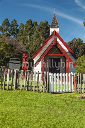 Onuku Church.The site where the first signatures from iwi in the South Island were collected for the Treaty of Waitangi,New Zealand.