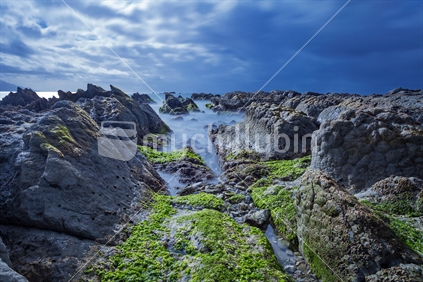 Kaikora Coastal Rockly seascape