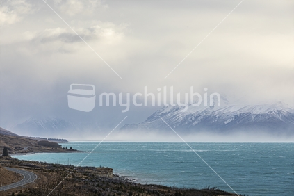 Lake Pukaki During A North West Storm