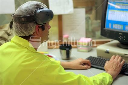 worker at computer