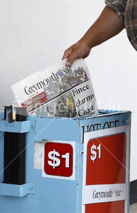 Daily newspaper from the newspaper honesty box.